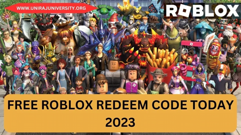 roblox redeem code for free items